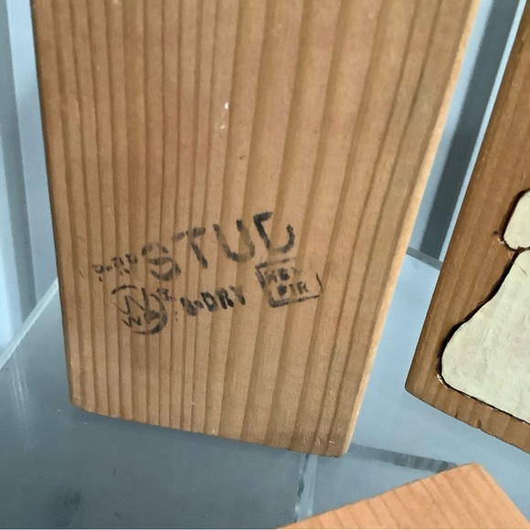 Handcrafted Wooden Nativity Set - Blue, Red, White Hand Painted 3pc - Picture 9 of 15